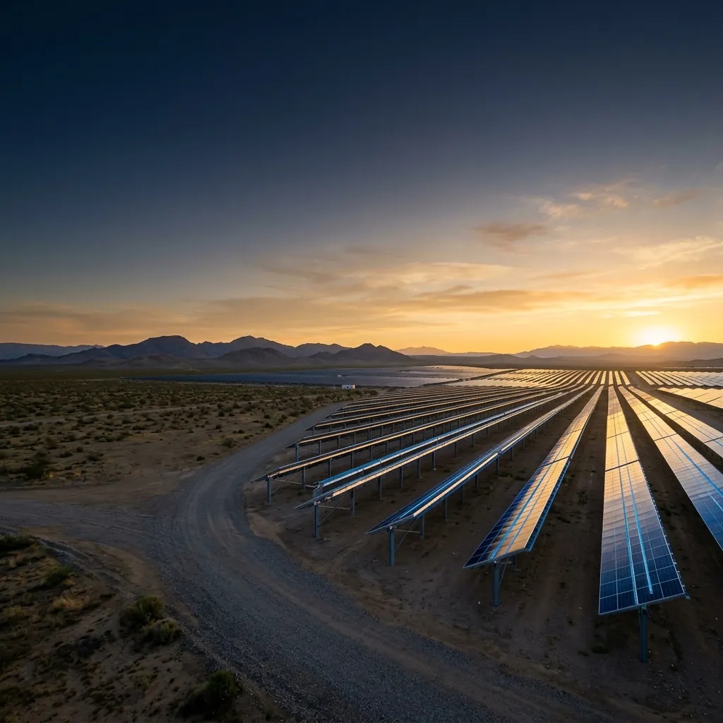 Industrial solar installation